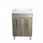 Berge White Oak Mini Free Standing 500 Vanity Cabinet Only